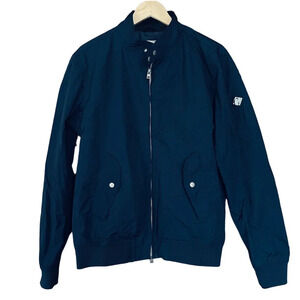J.Lindeberg Travis 42 Sports Nylon Jacket Windbreaker Navy Blue Size Large